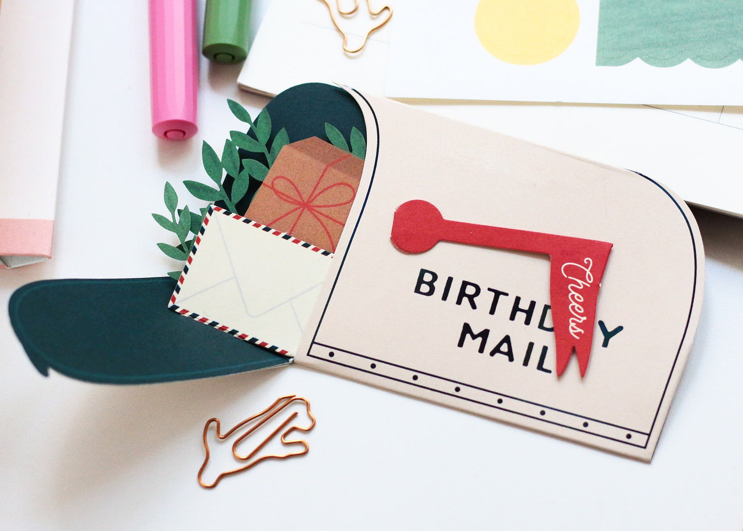 Mailbox Pop-Up Birthday Card UWP Luxe
