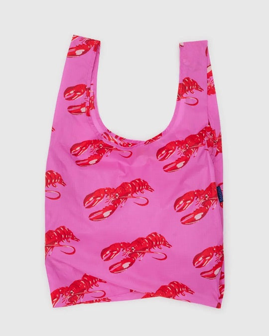Standard Baggu Reusable Tote - Pink Lobster