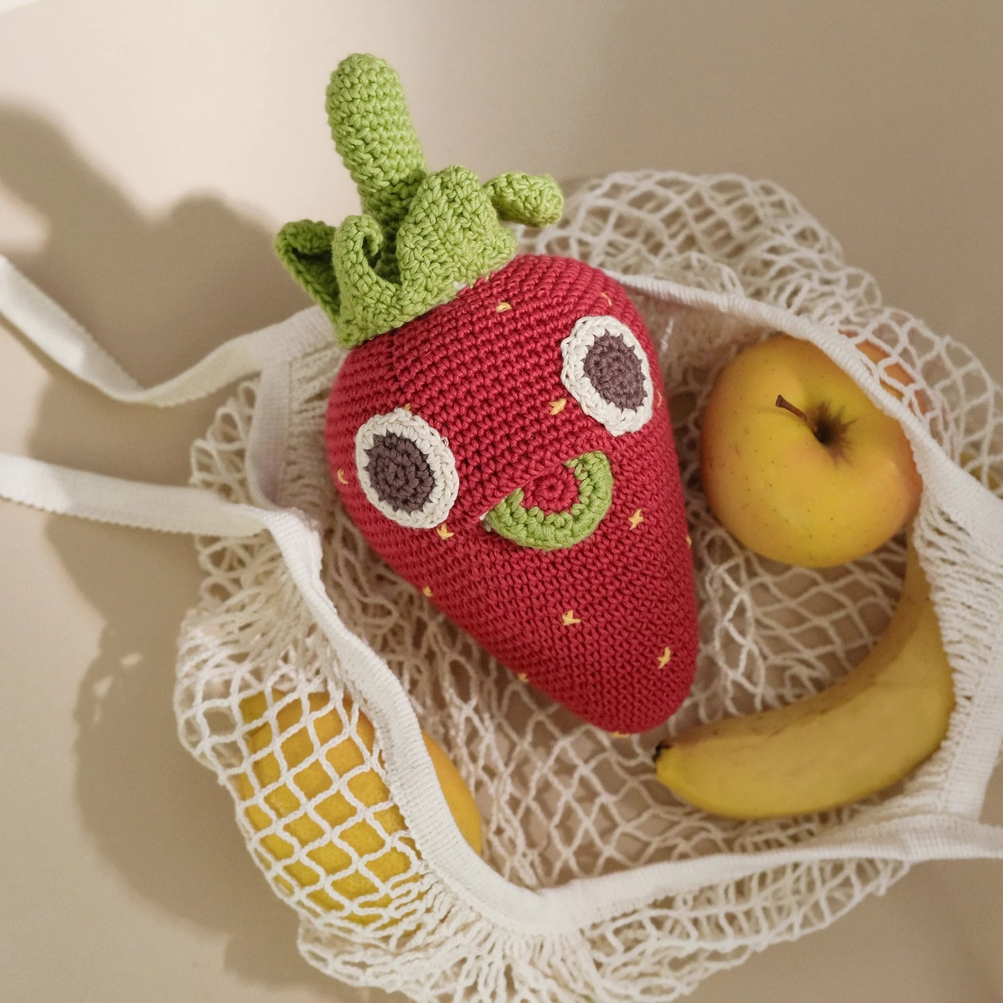 Strawberry Music Box 100% organic cotton