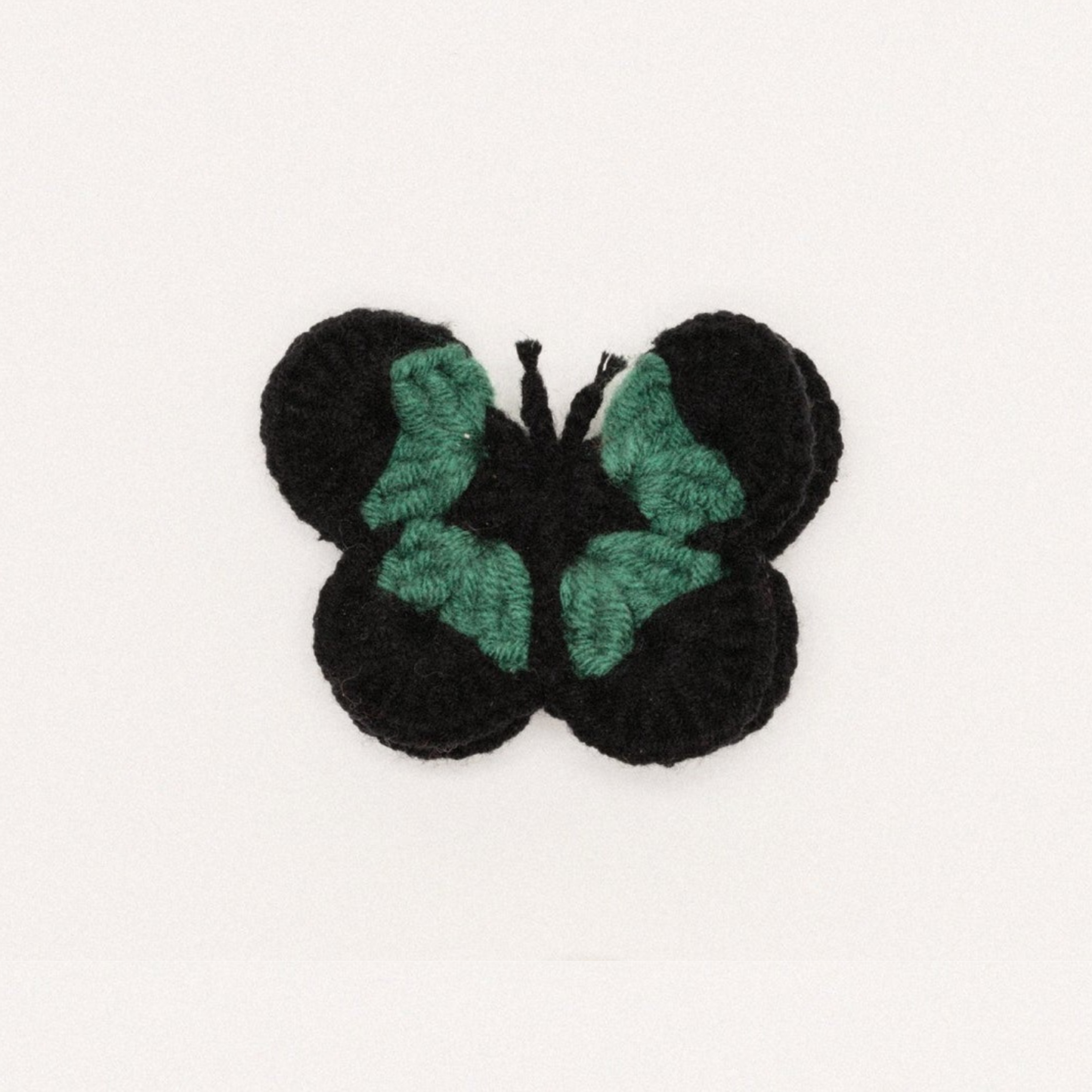 Butterfly Crochet Hair Clip - Black