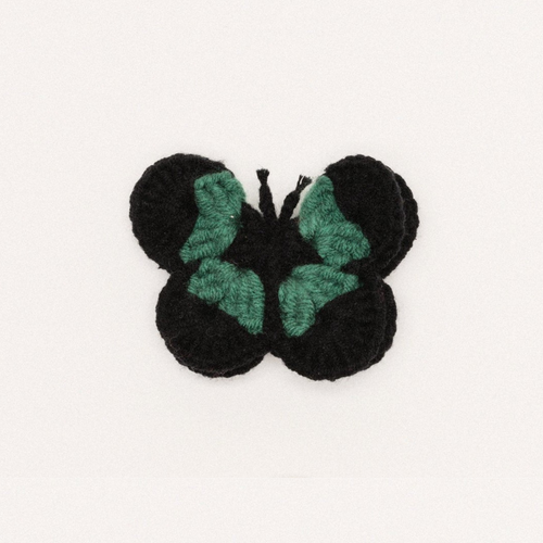 Load image 1 in gallery view. Butterfly Crochet Hair Clip - Black