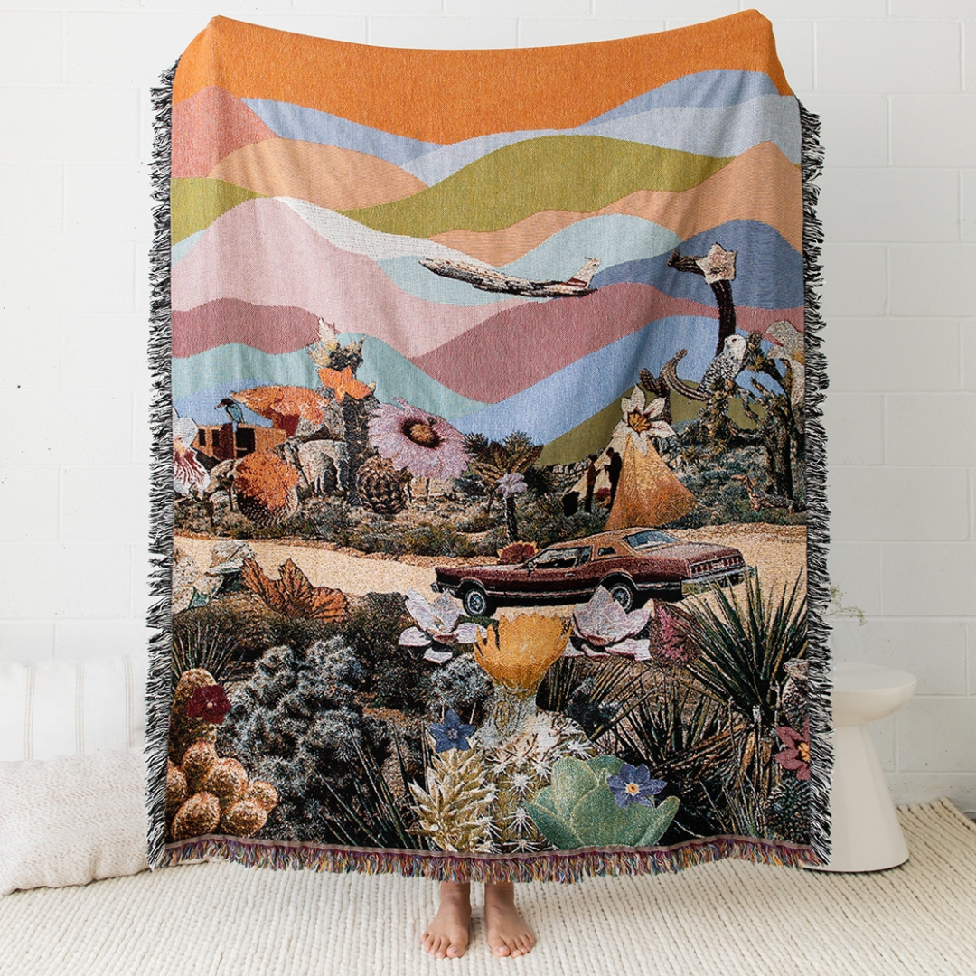 Desert Trip Throw Blanket