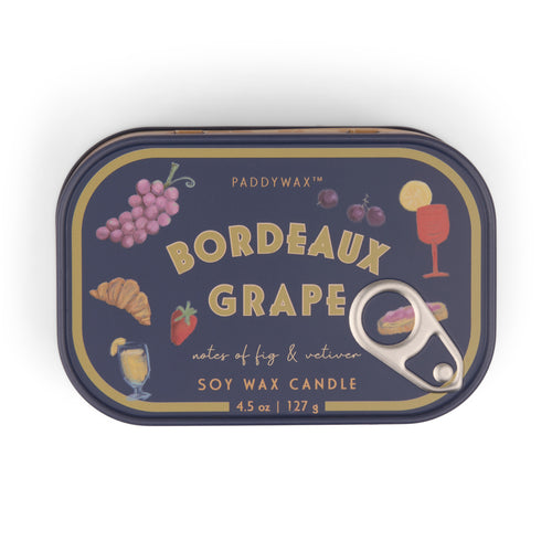 Load image 1 in gallery view. Bistro Tin 4.5 oz Candle - Bordeaux Grape Paddywax
