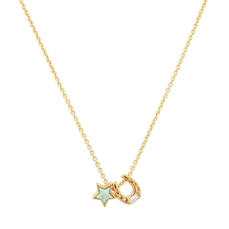 Star and Horseshoe Pendant Necklace