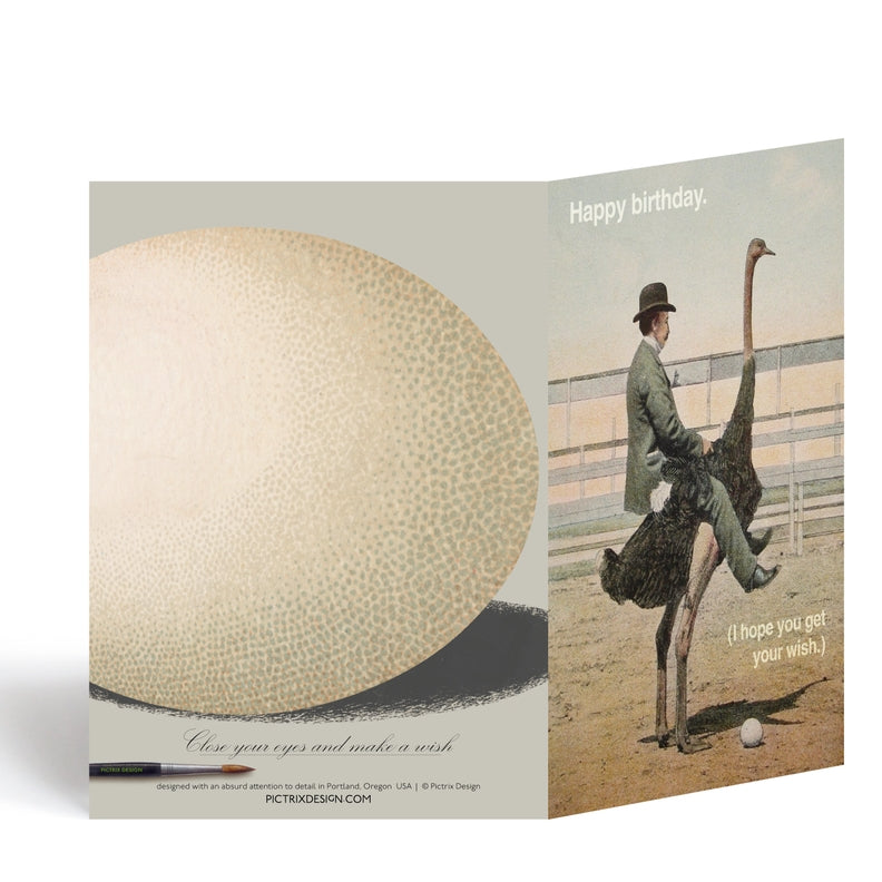 Close Your Eyes and Make A Wish Birthday Card