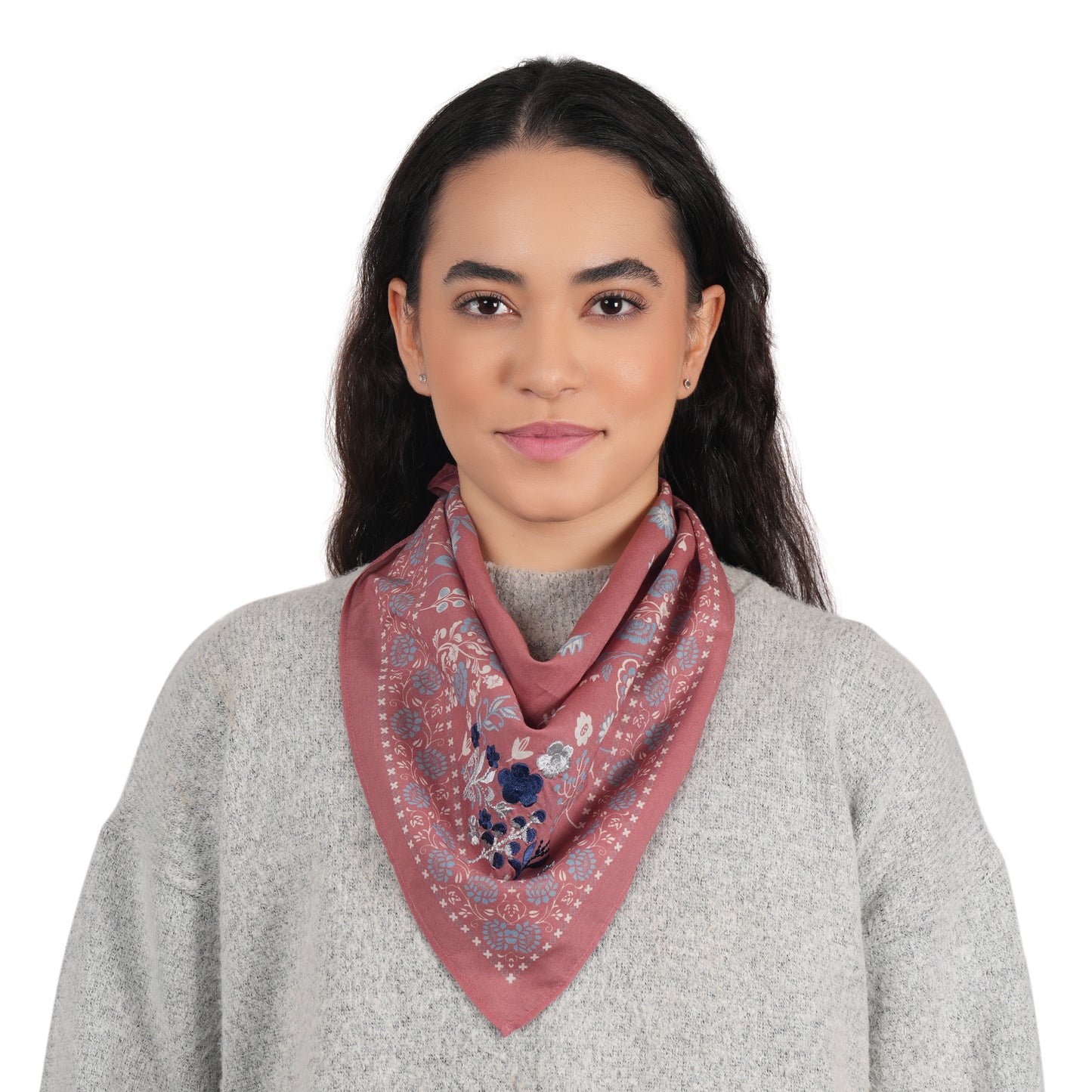 Cotton Scarf/Bandana -  Deco Rose