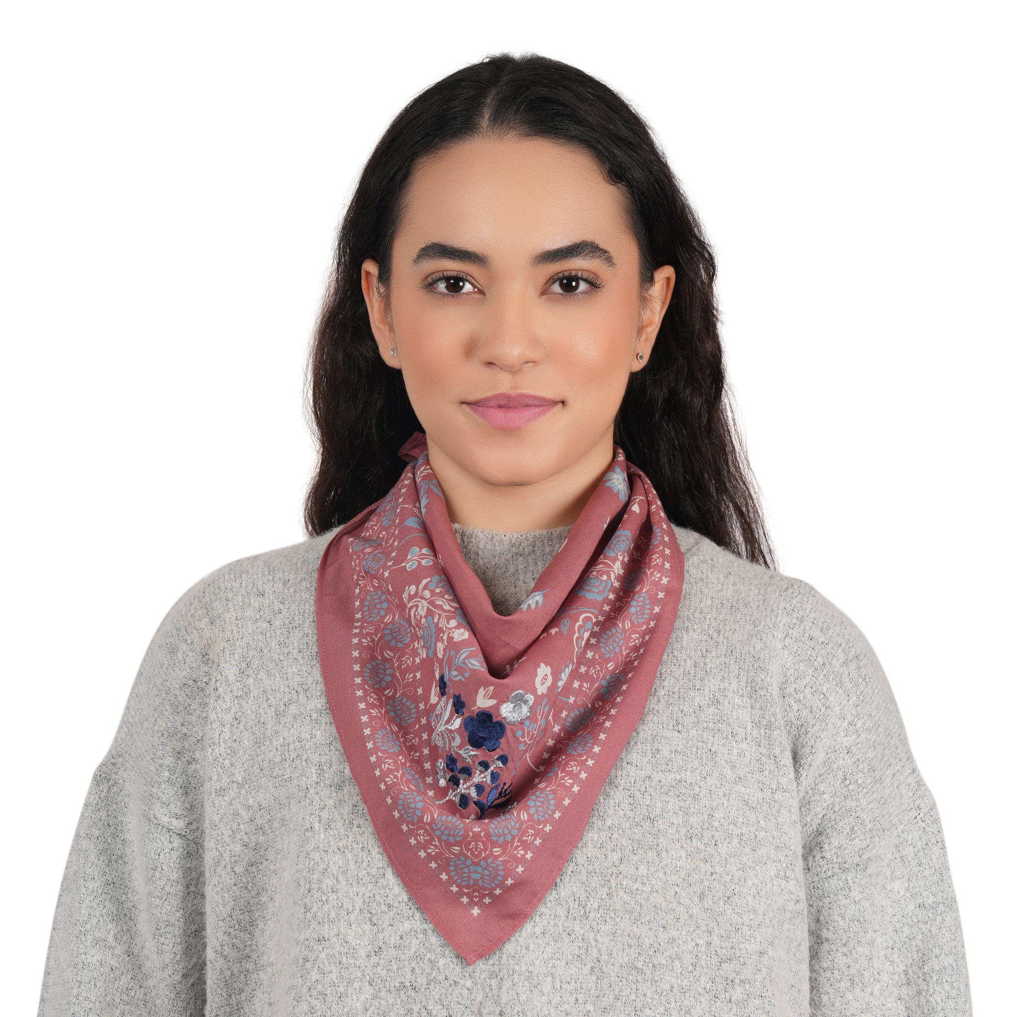 Cotton Scarf/Bandana -  Deco Rose