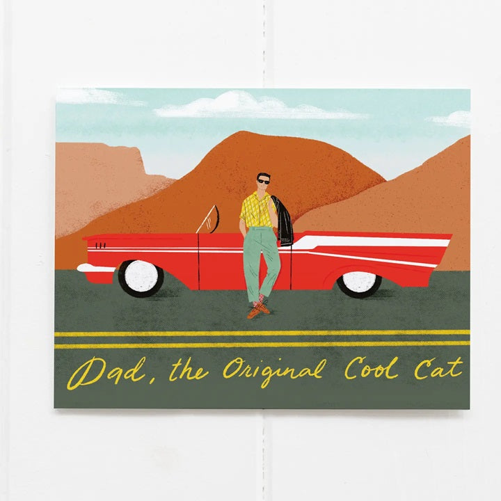 Dad, the Original Cool Cat - Fathers Day Card