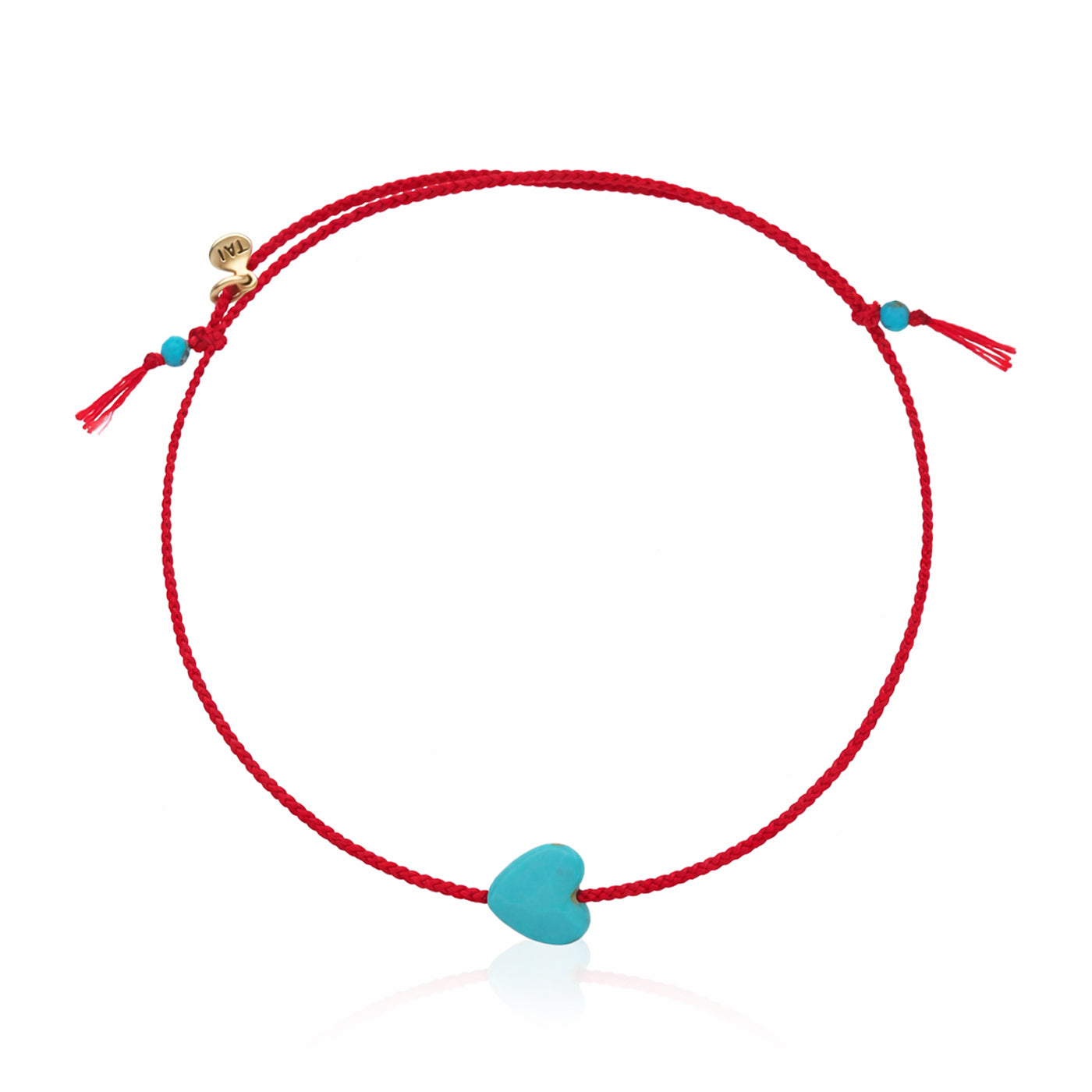 Semi-Precious Heart Charm Bracelet