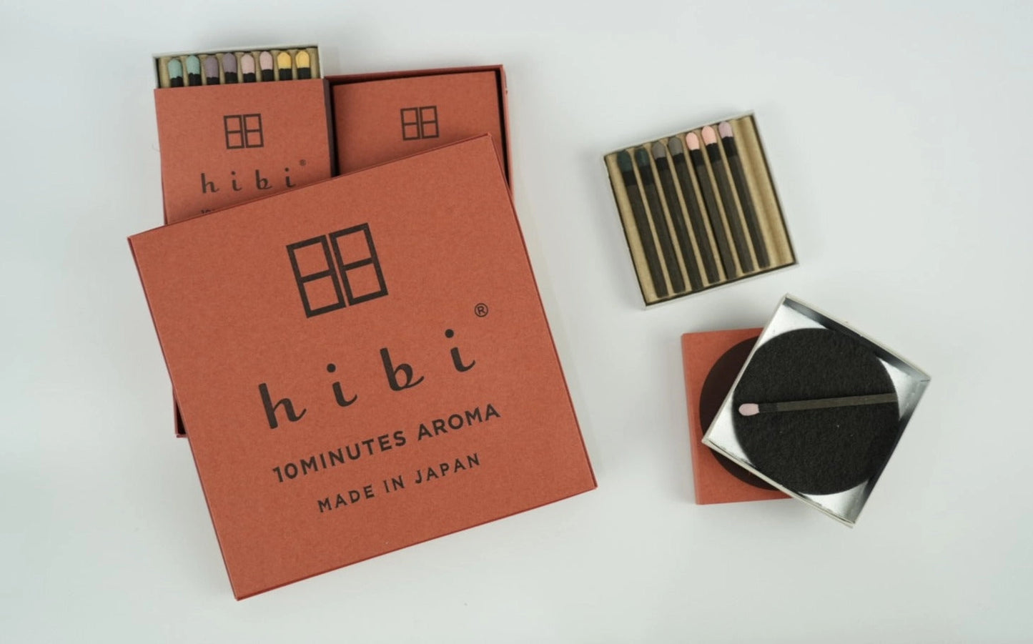Hibi Incense Matches - Gift Box of 12 Assorted Fragrances
