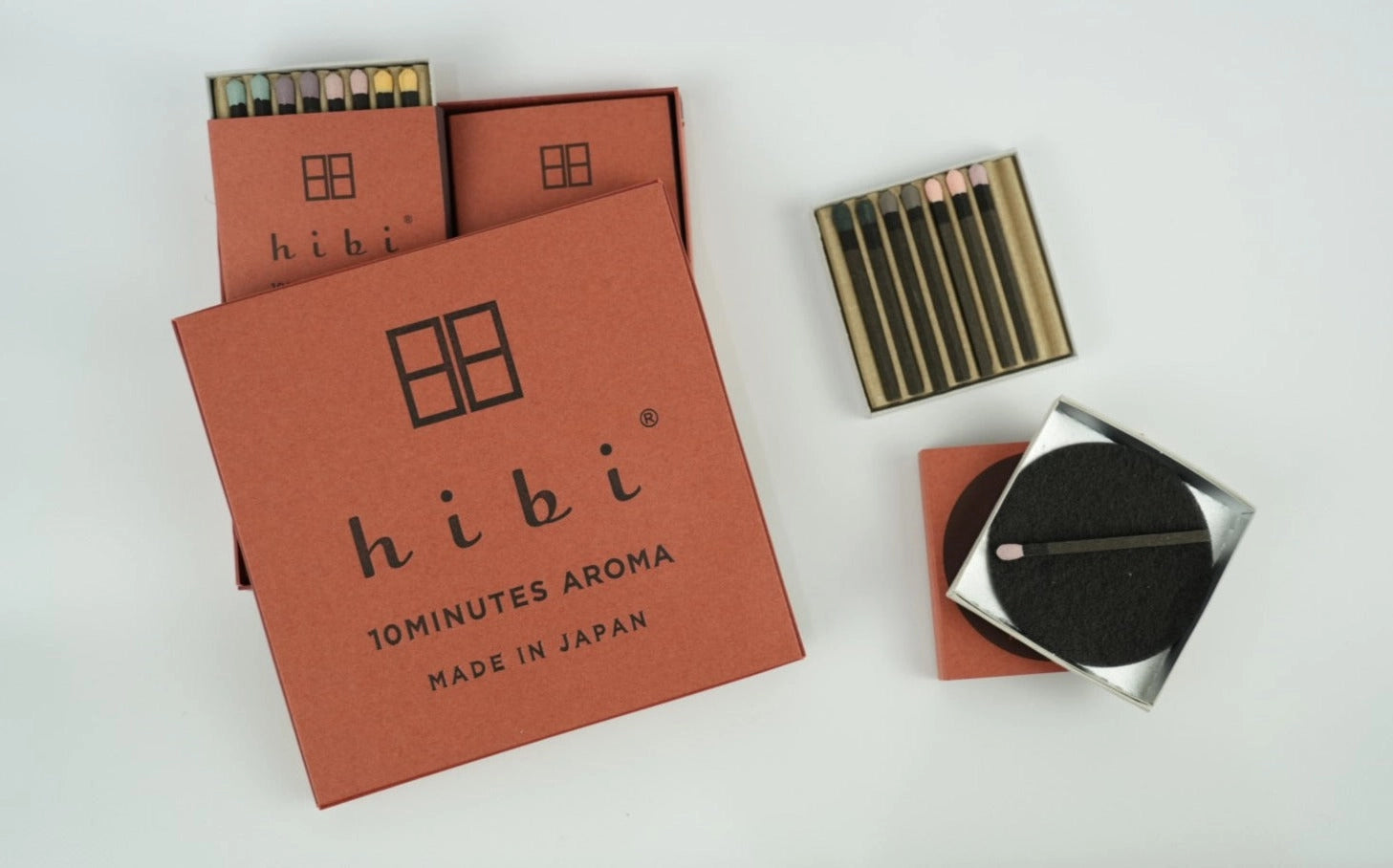 Hibi Incense Matches - Gift Box of 12 Assorted Fragrances