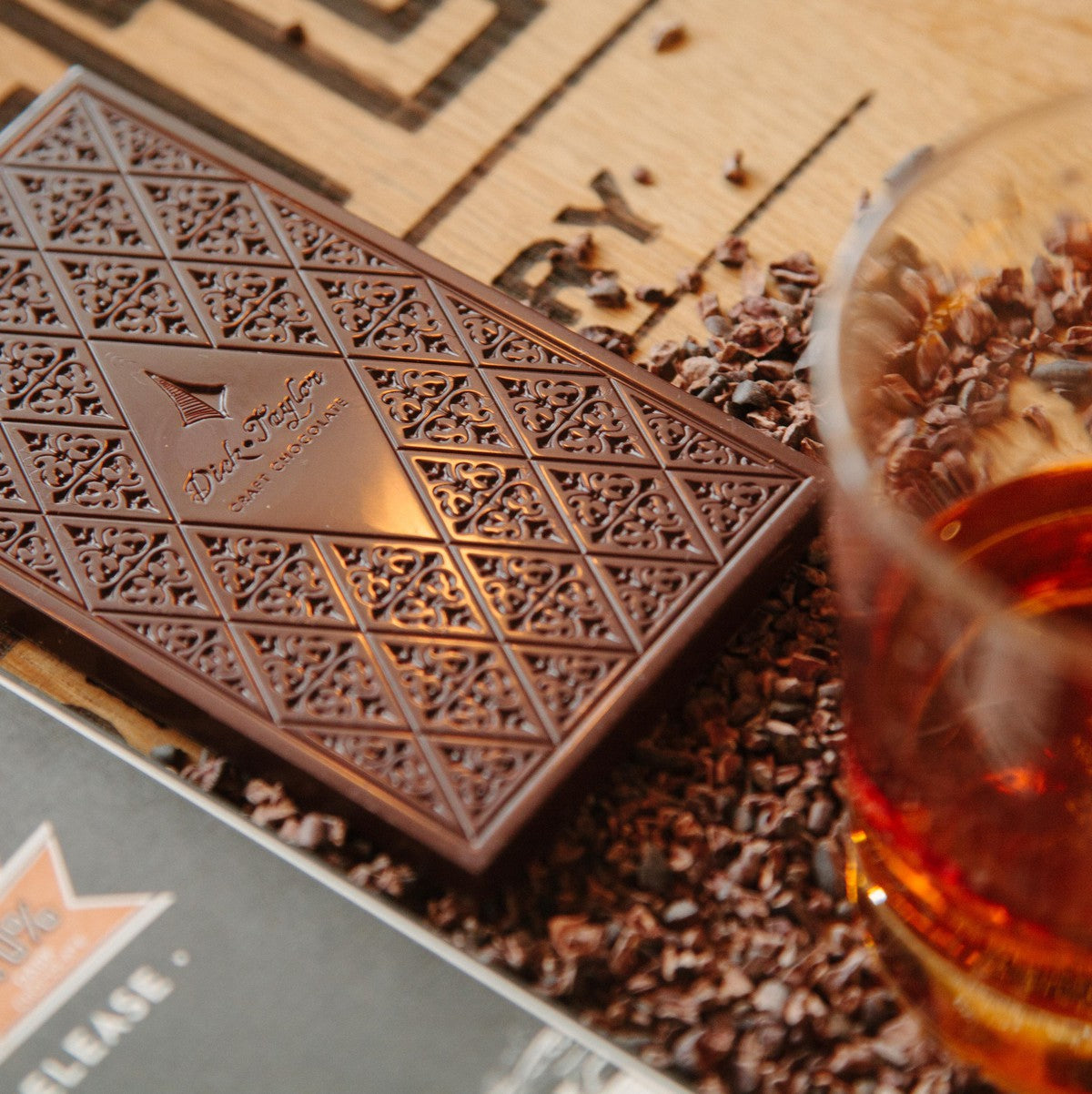 Straight Bourbon Whiskey 70% Dark Chocolate