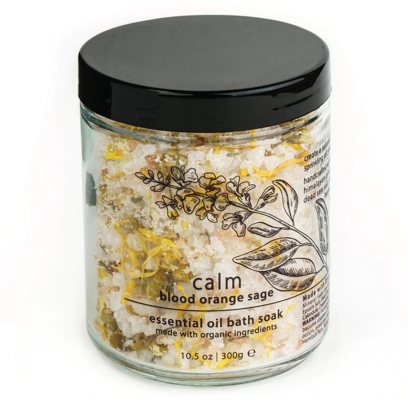 Essential Oil Bath Soak - CALM | Blood Orange Sage