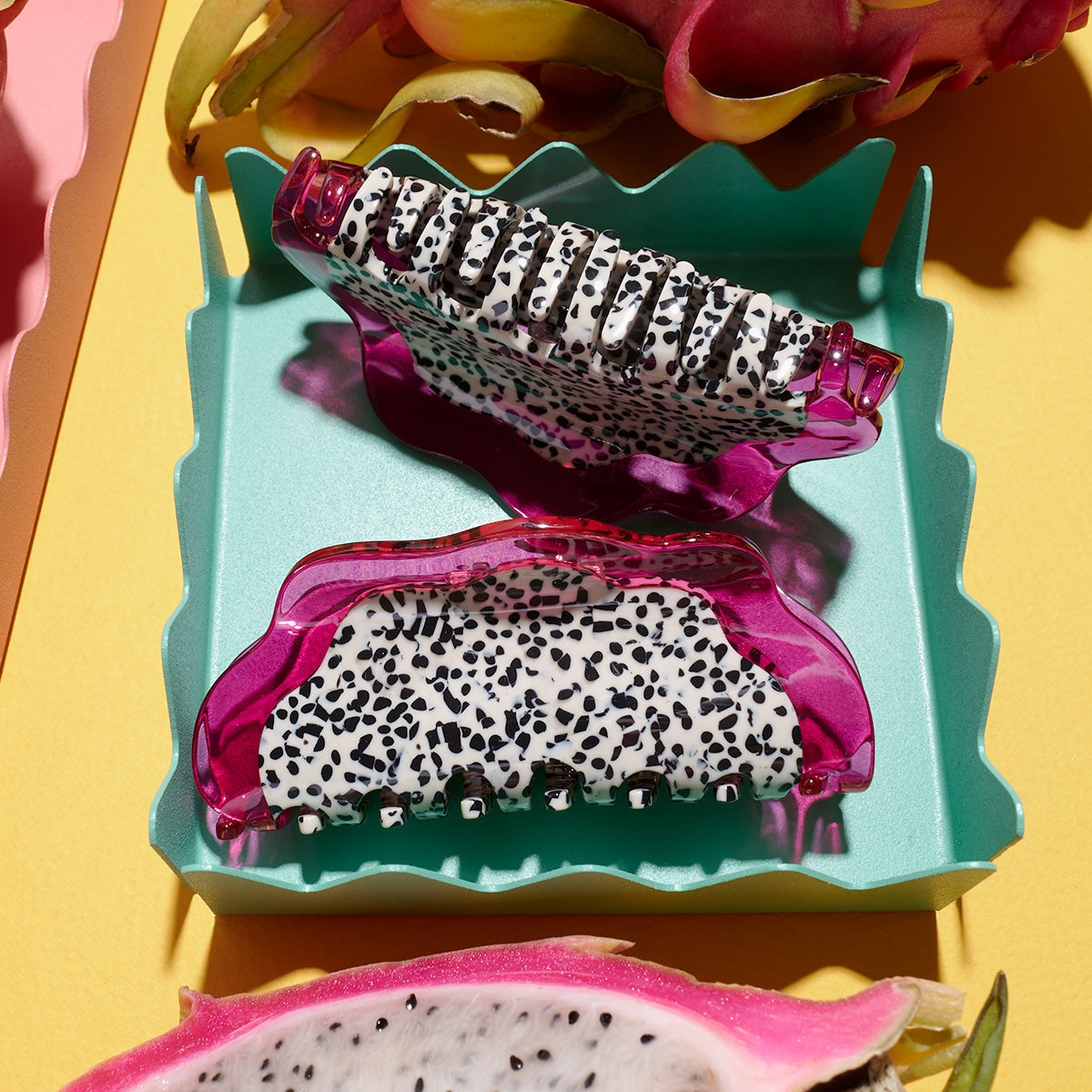 Dragon Fruit Claw - Acetate Fruit Hair Clip