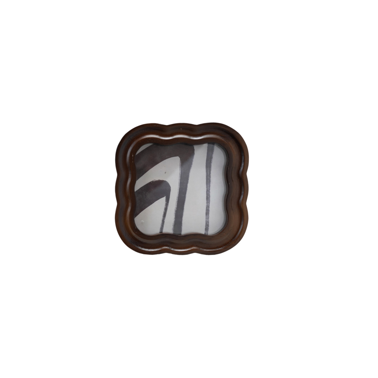 Rubber Wood Frame - Square- Dark