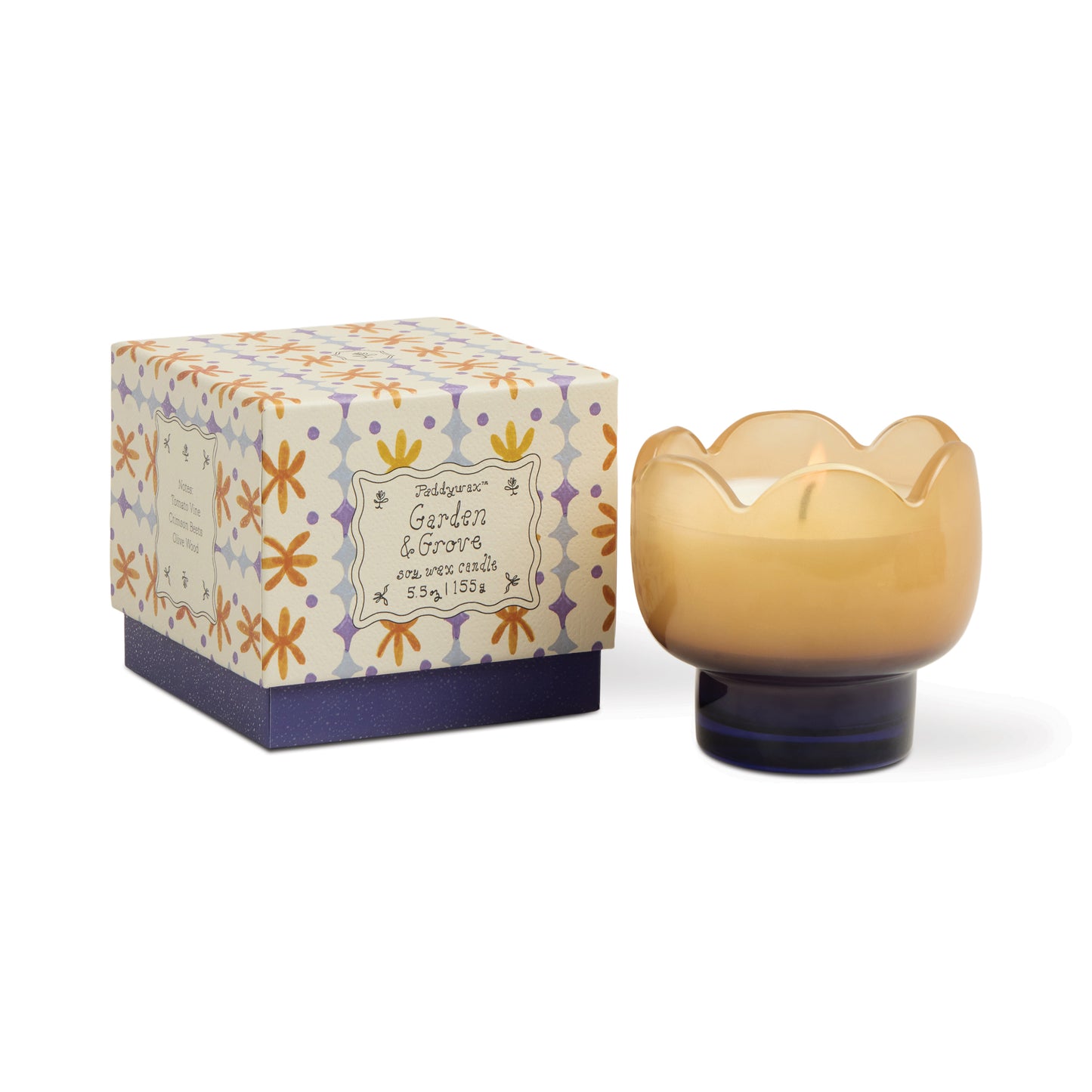 Tulip 5.5oz Glass Candle - Garden Grove Paddywax