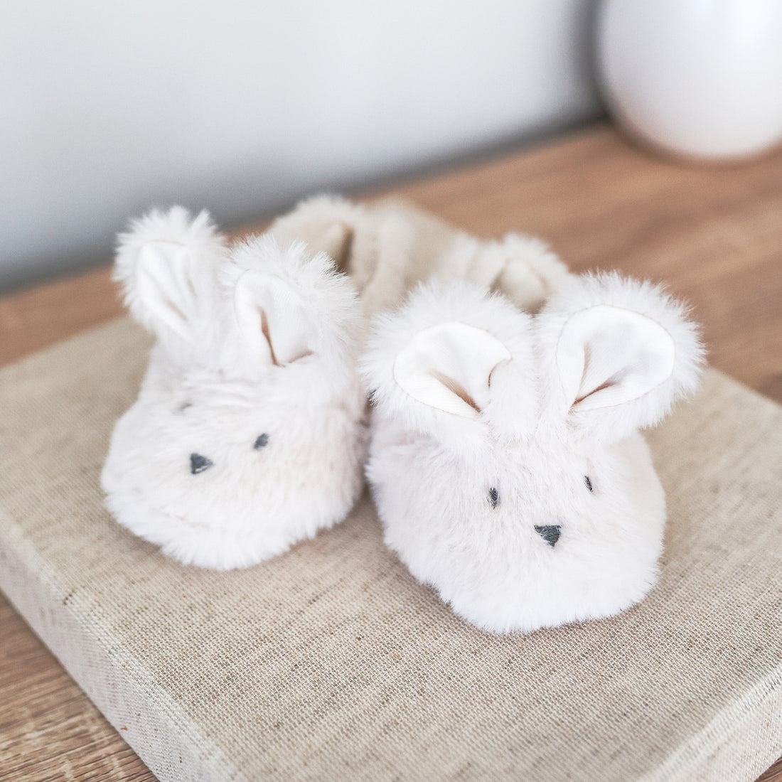 Luxe Bunny Booties - Ivory
