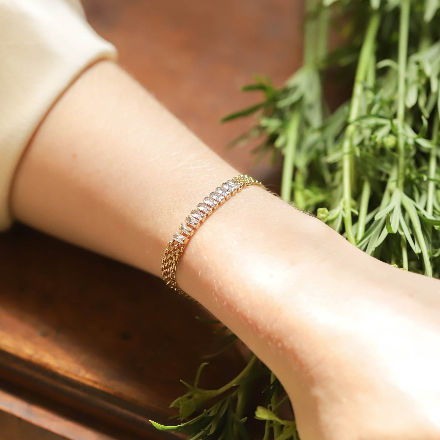 Art Deco Baguette Bracelet