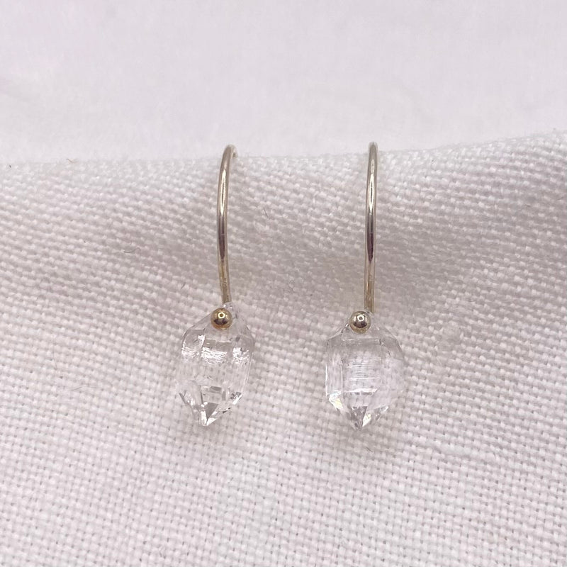 Petite Sterling Herkimer Earring