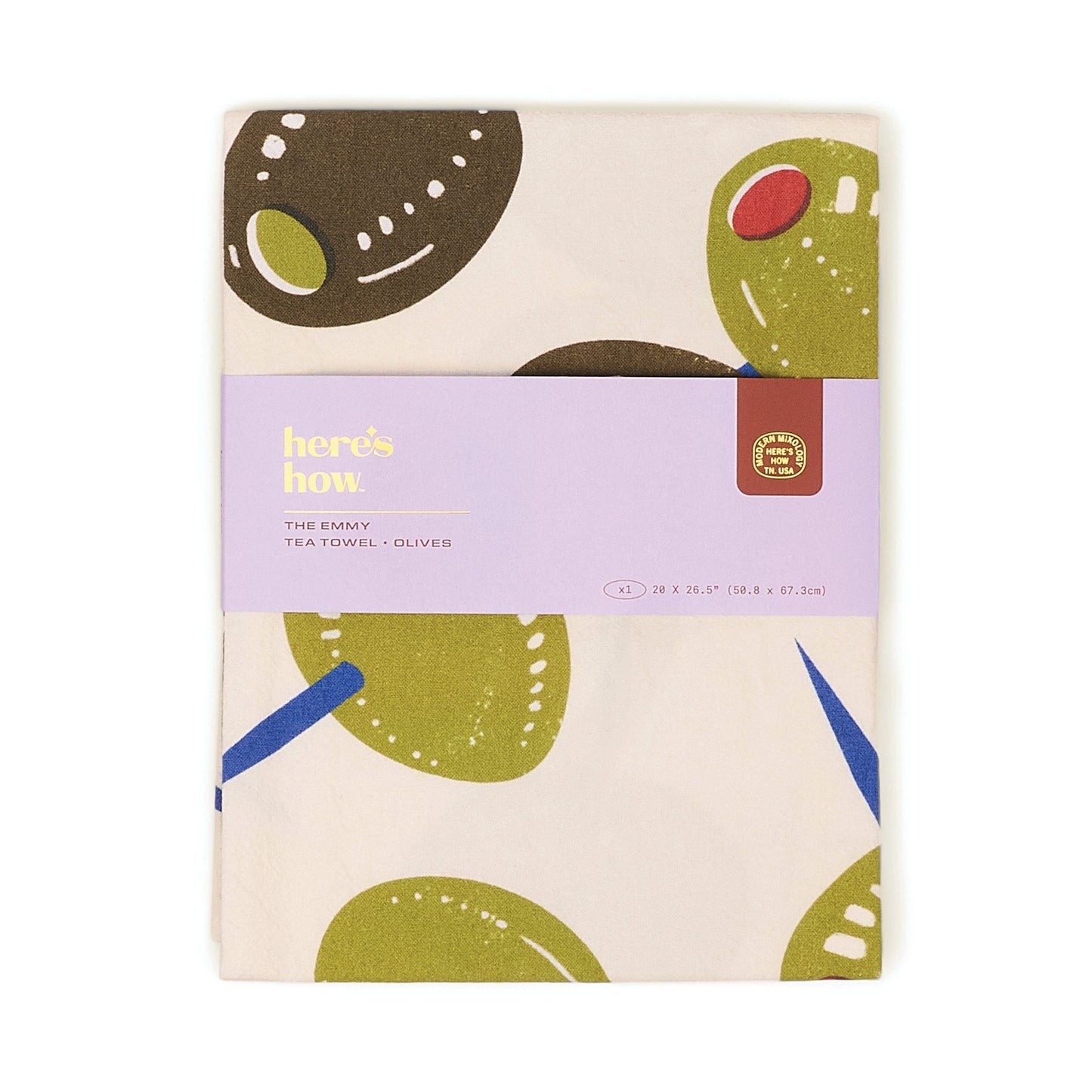 Emmy Tea Towel - Olives