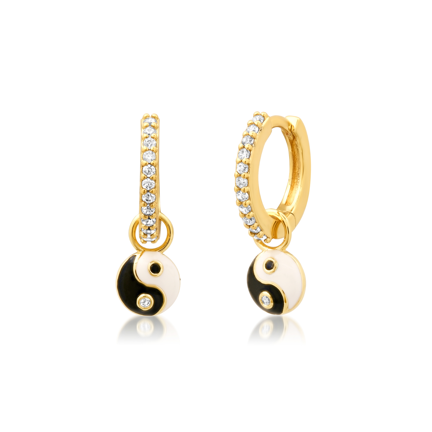 Yin Yang Huggies Tai Jewelry