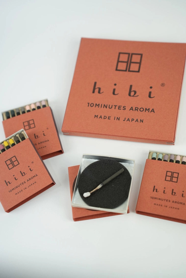 Hibi Incense Matches - Gift Box of 12 Assorted Fragrances