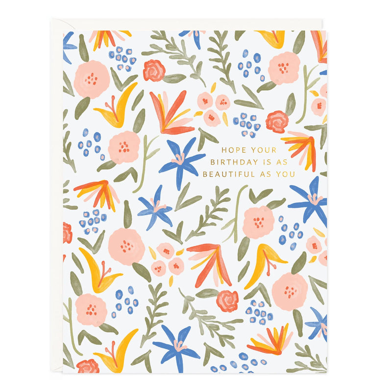 Birthday Floral Spice Card