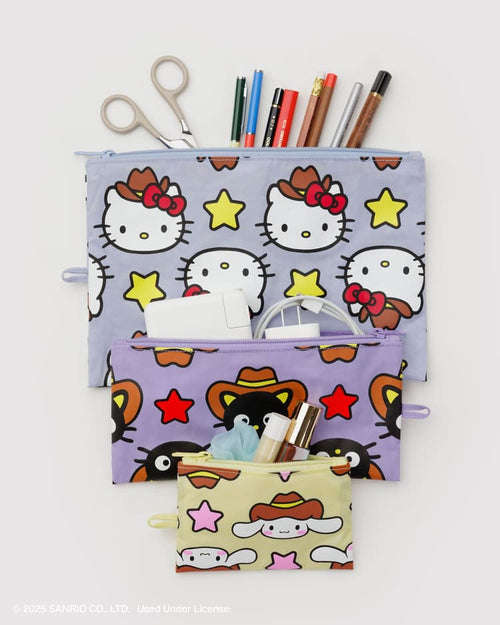 Load image 1 in gallery view. Flat Pouch Set - Hello Kitty & Friends
Western