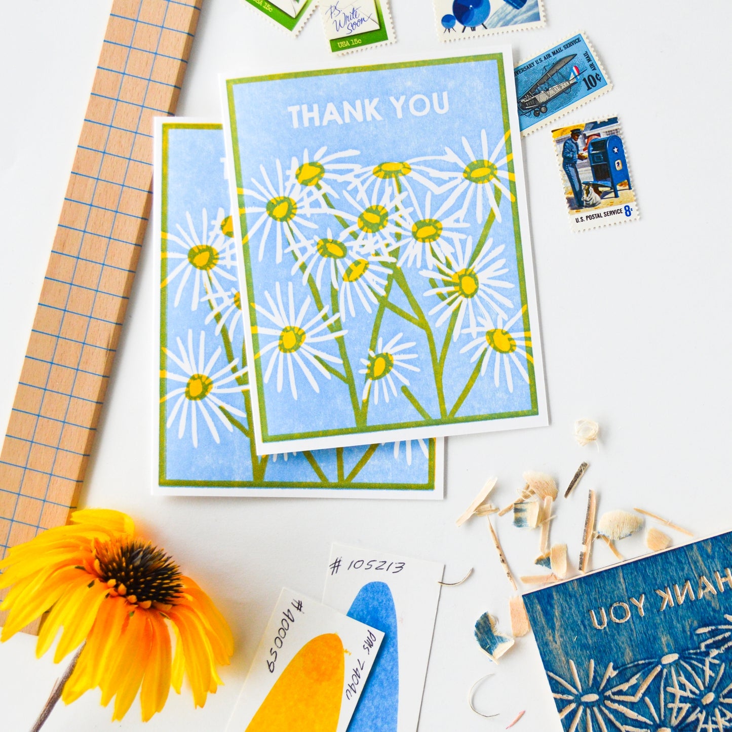 Daisy Garden Thank You Card