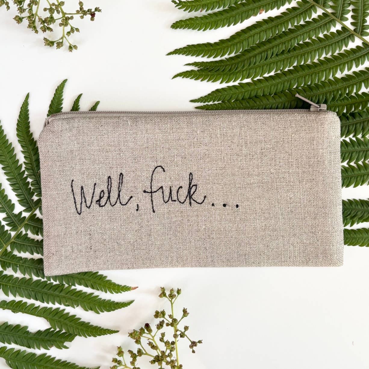 Well, Fuck Linen Pouch