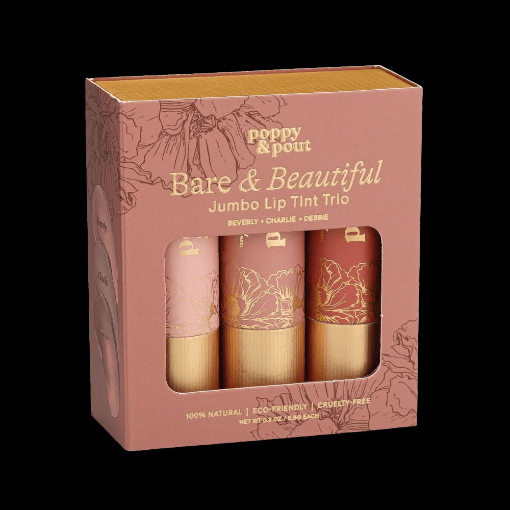 Lip Tint Gift Set - Bare & Beautiful Poppy & Pout