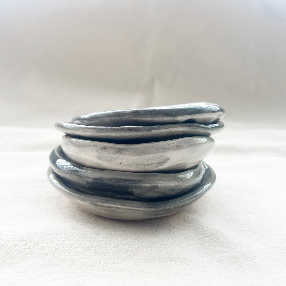 Handmade Ceramic Animal Trinket Dish - Cat