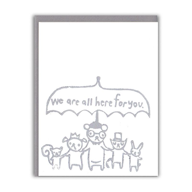 Here for you Sympathy Card Ghost Academy