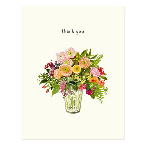 Sunrise Bouquet - Thank You Card