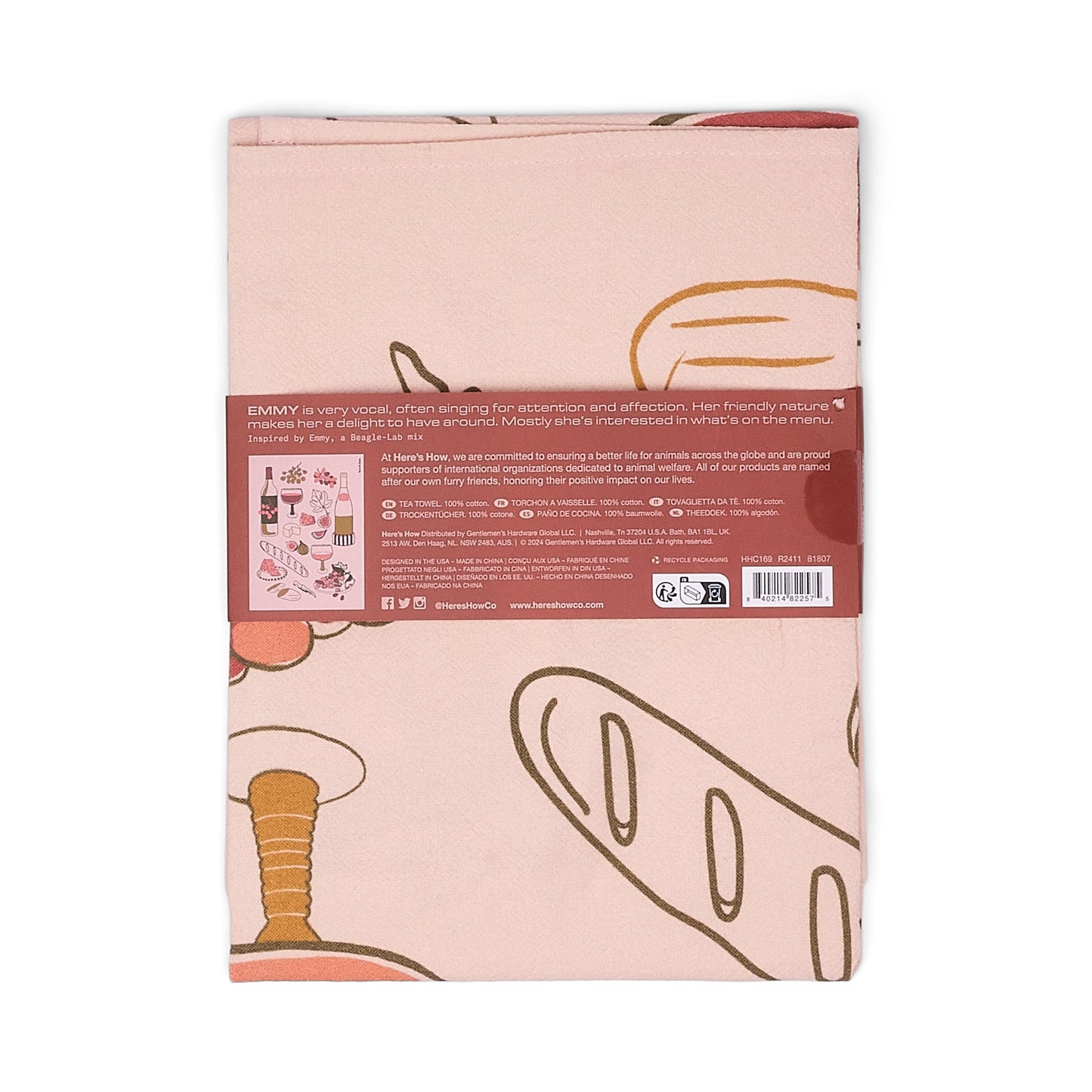 Emmy Tea Towel - Wine