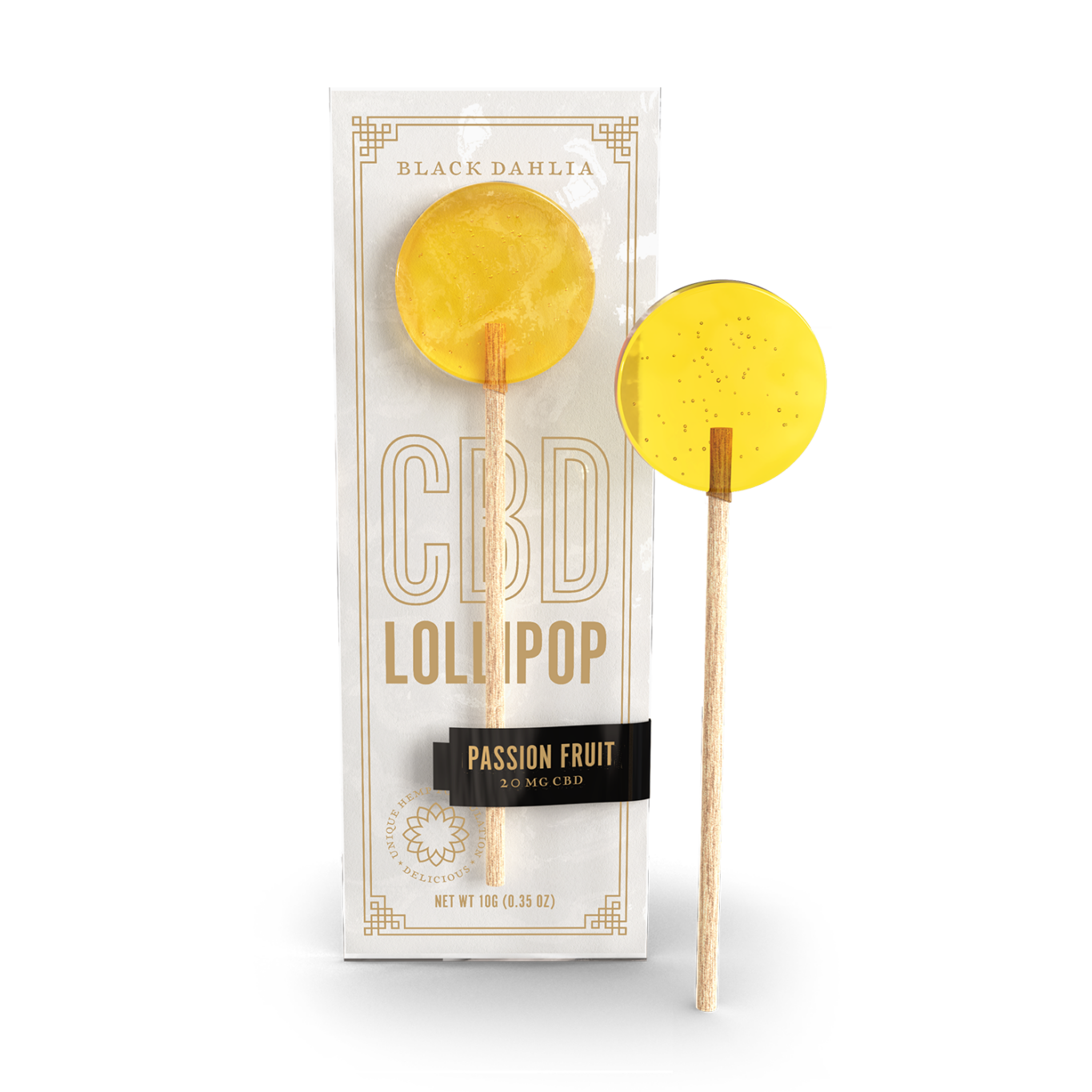 CBD Lollipops - Passion Fruit Black Dahlia
