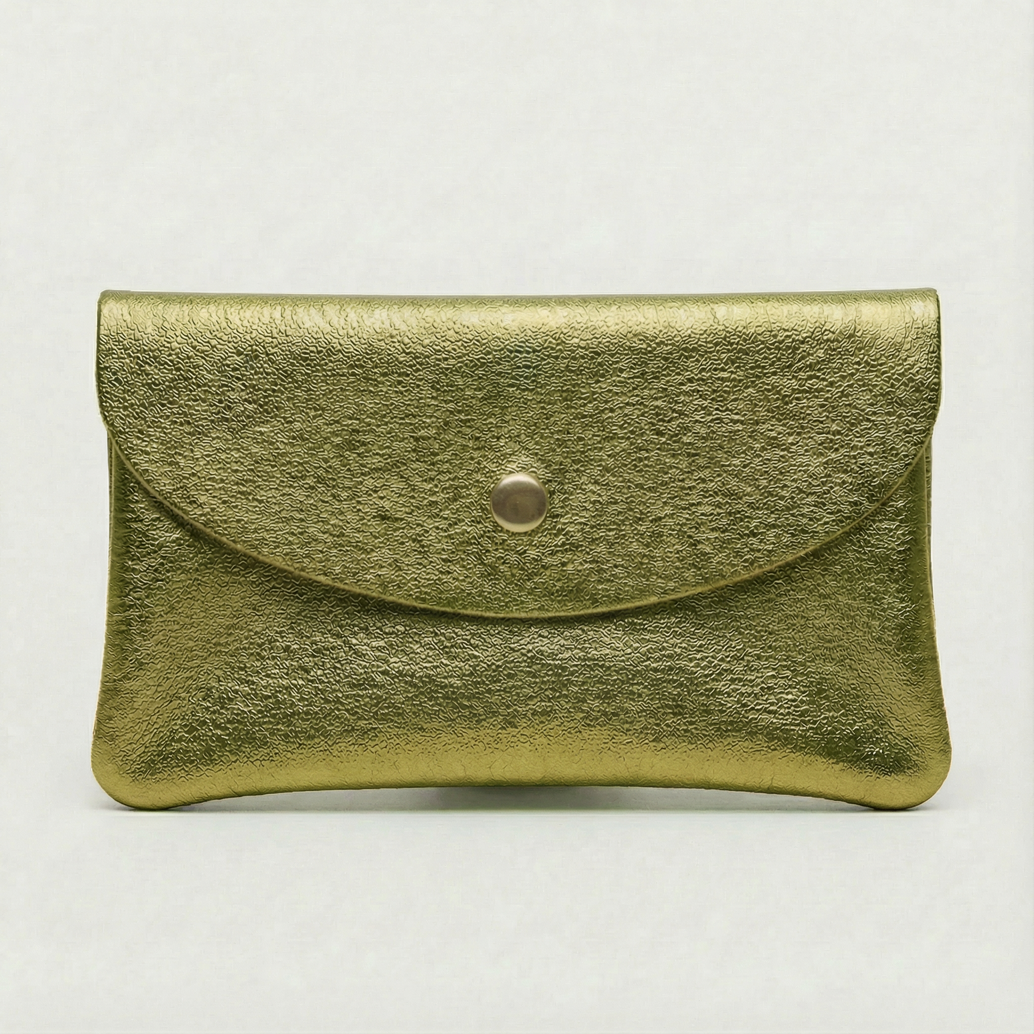 Wallet- Metallic Leather - Pistachio