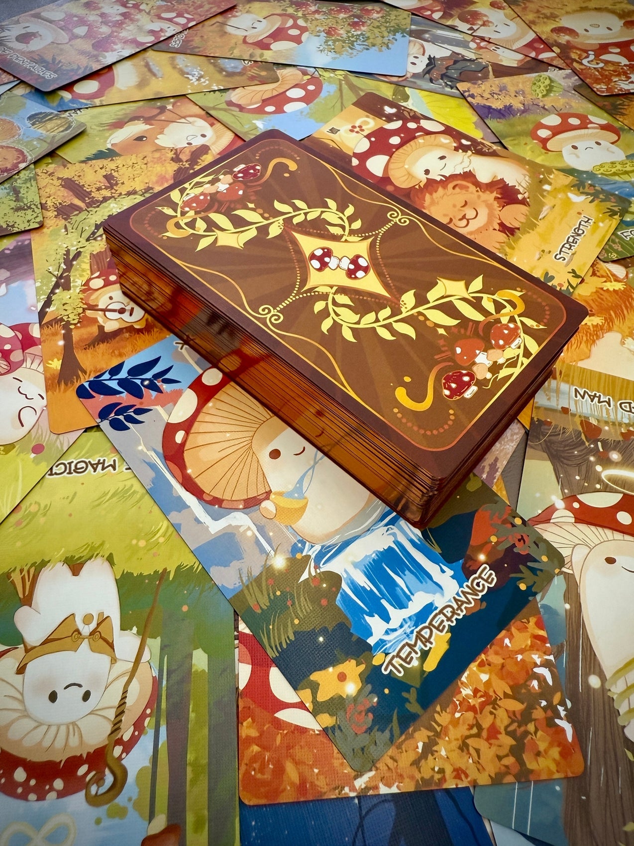 Mushroom Tarot Vermilion Collection