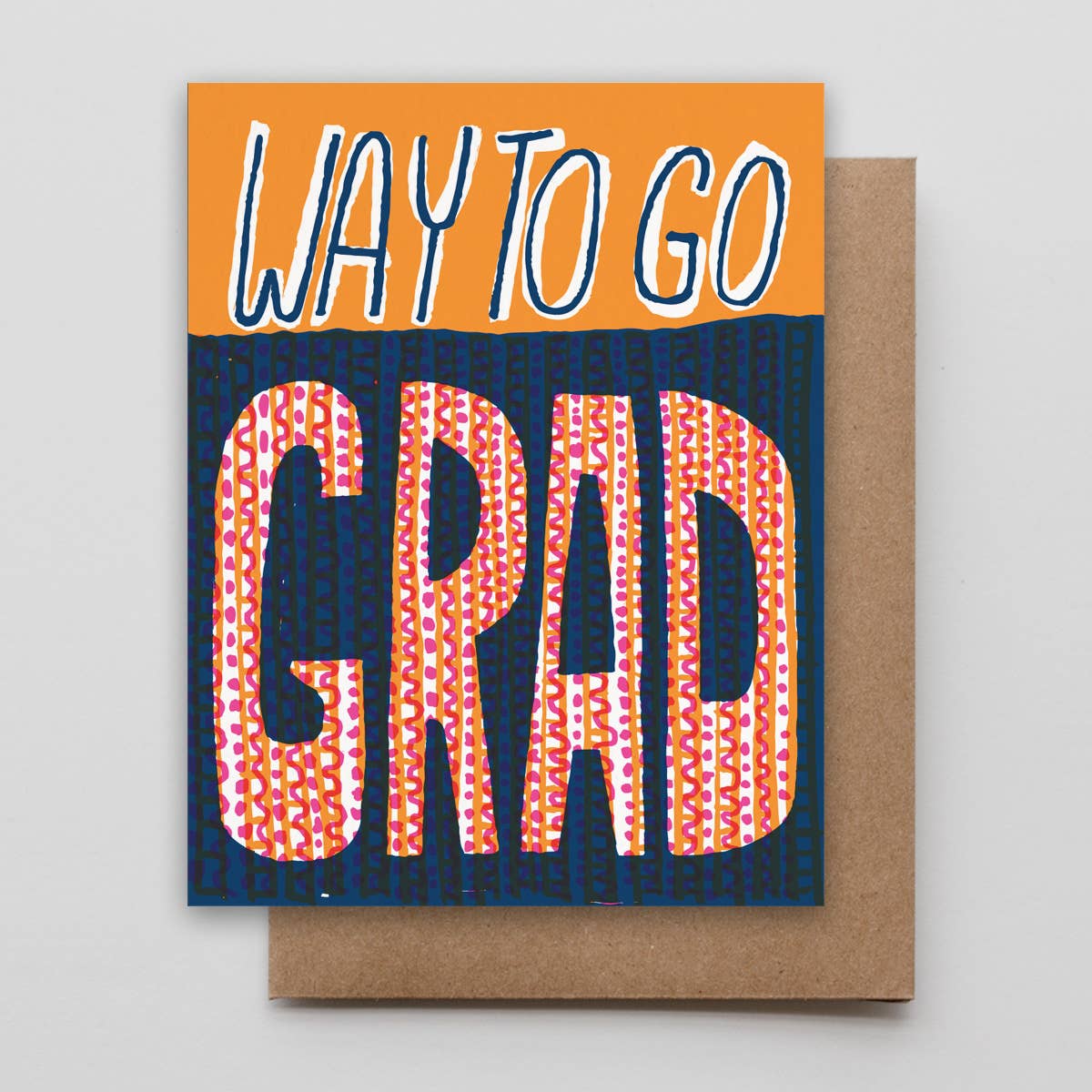 Way To Go Grad Wavy Card
