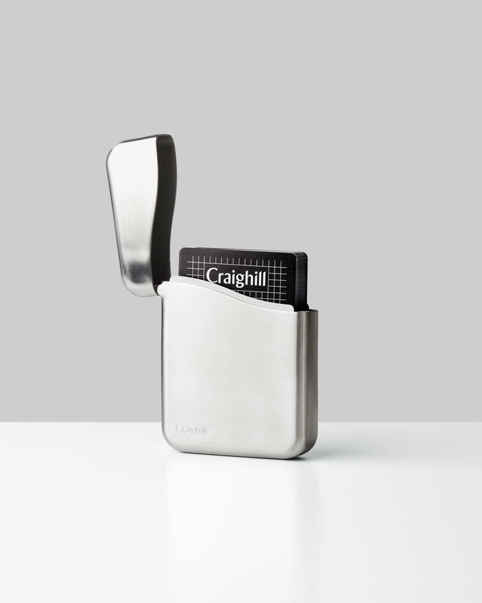 Summit Playing Card Case - Stainless Steel Craighill