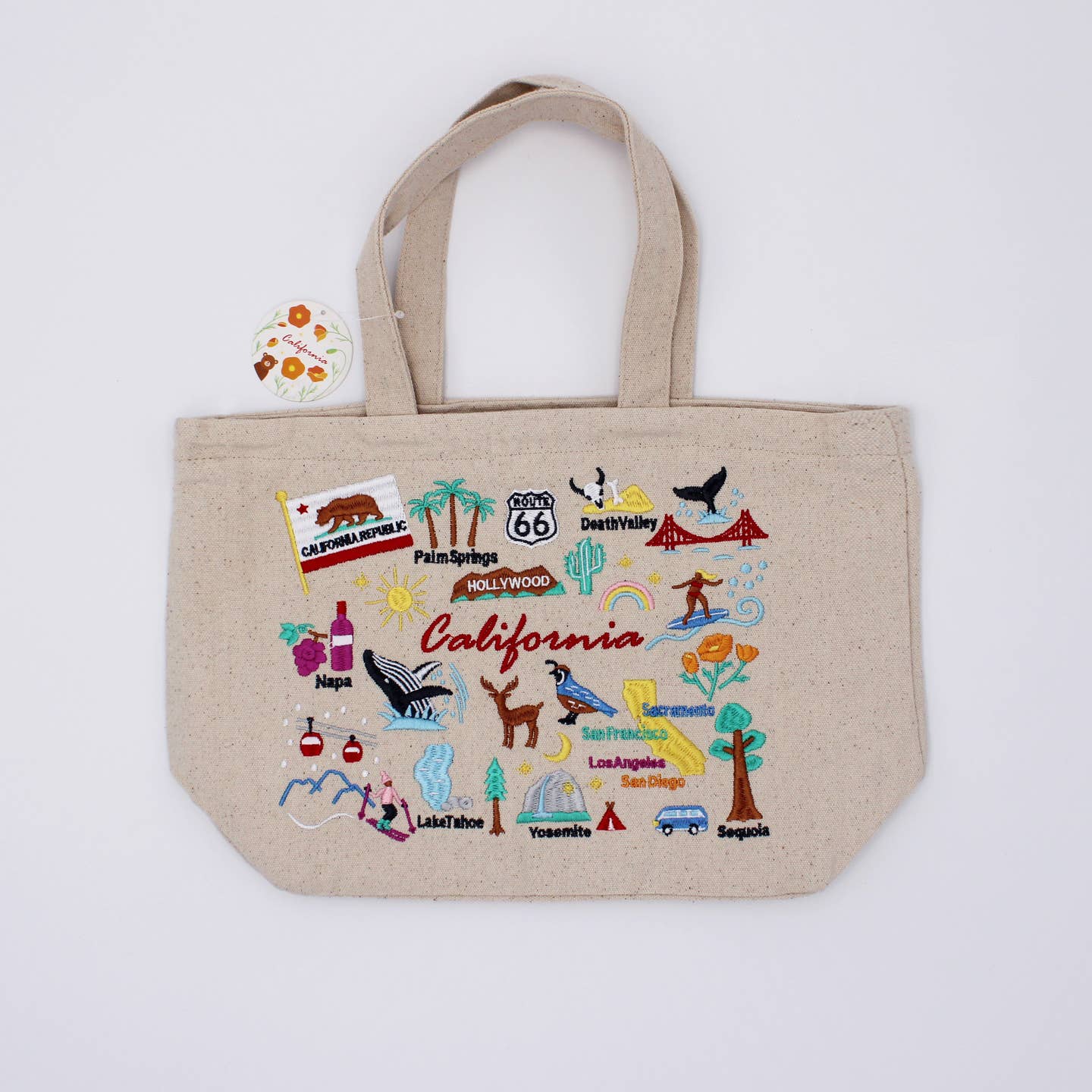Embroidered California Lunch Bag