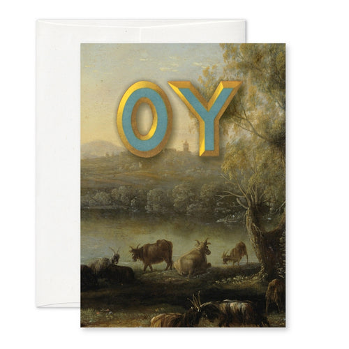 Load image 1 in gallery view. Oy Greeting Card