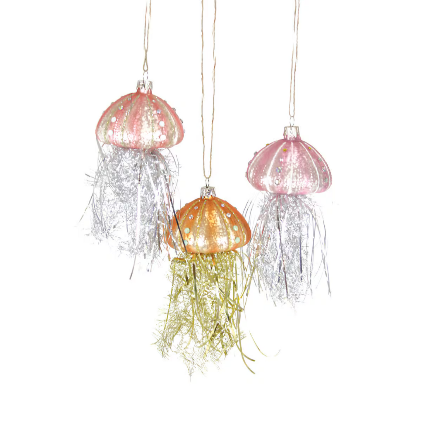 Tinsel Jellyfish Ornament