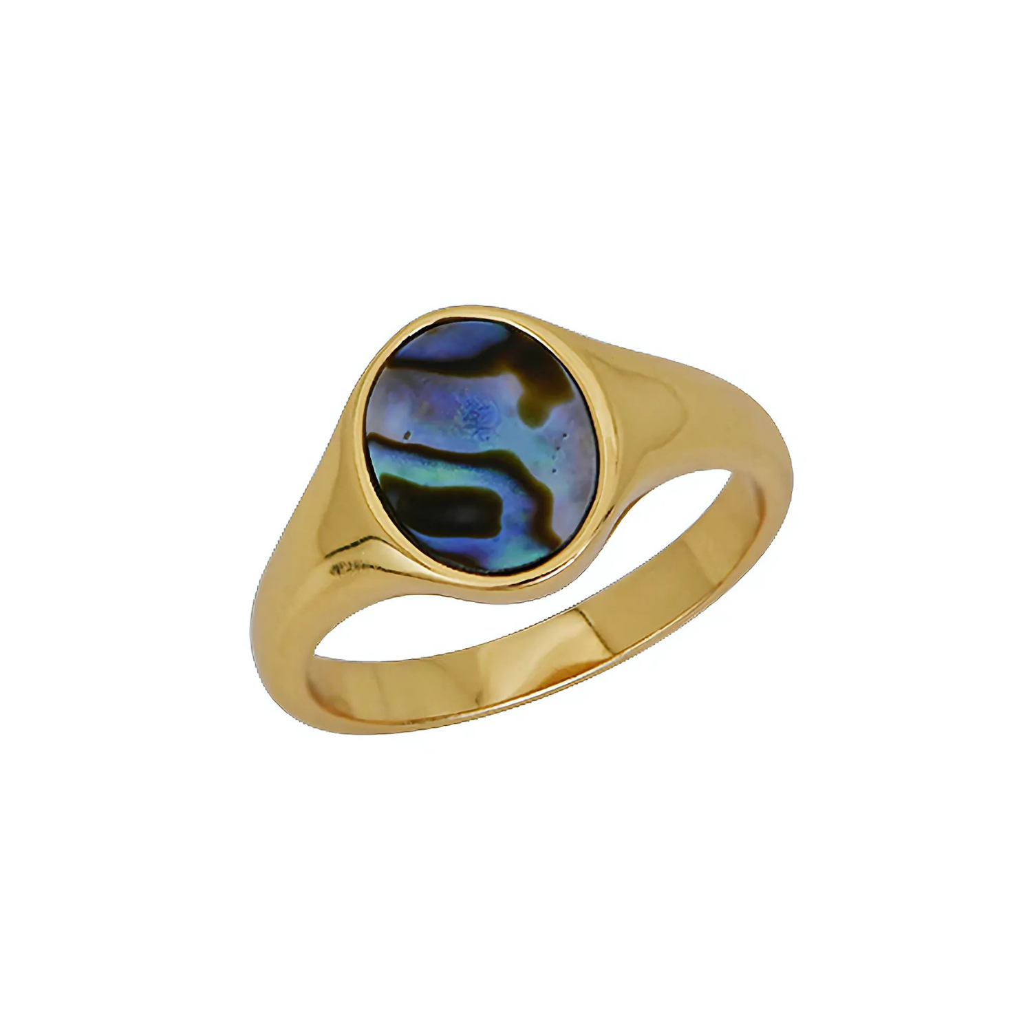 Ariel Abalone Signet Ring