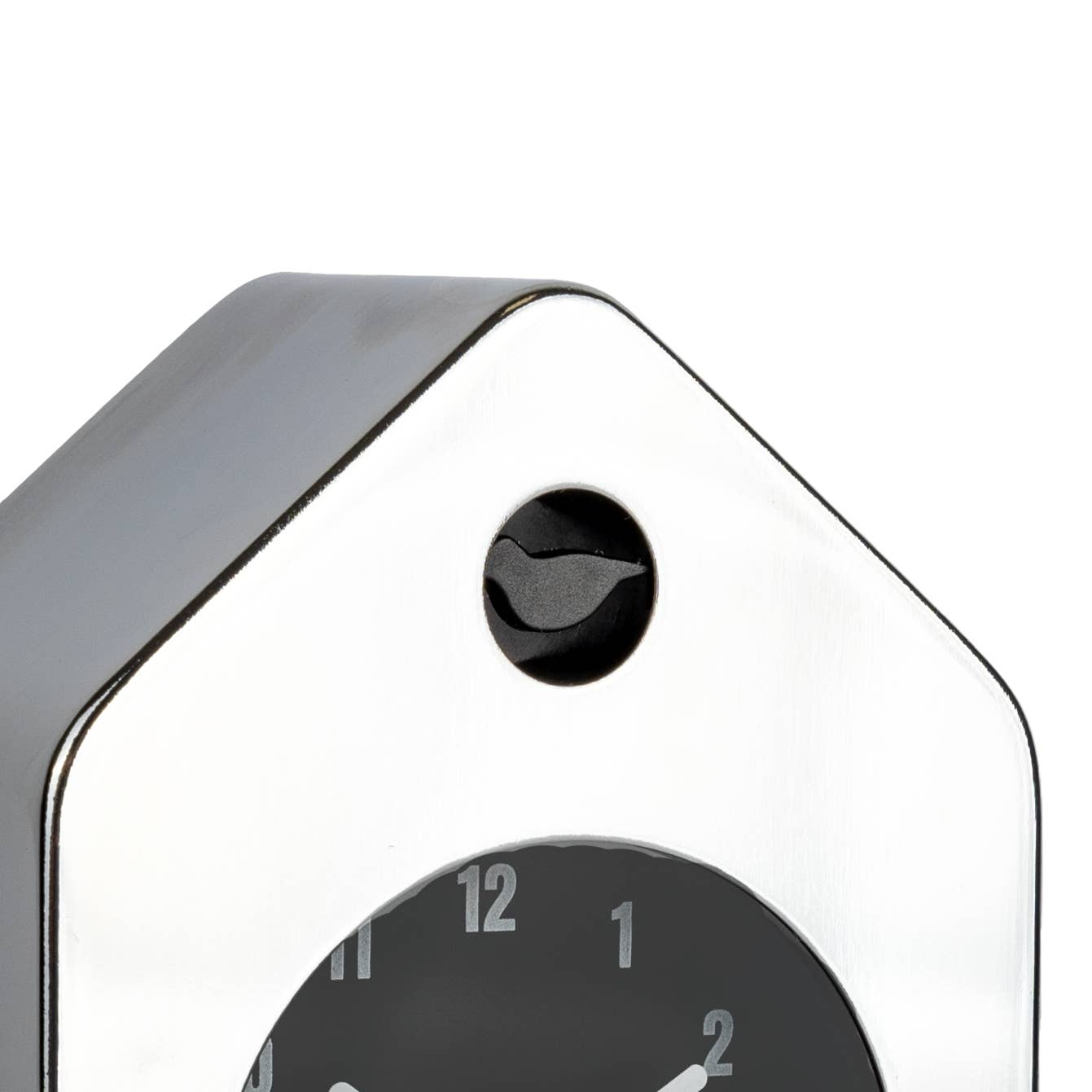 Mini House Alarm Clock - Chrome