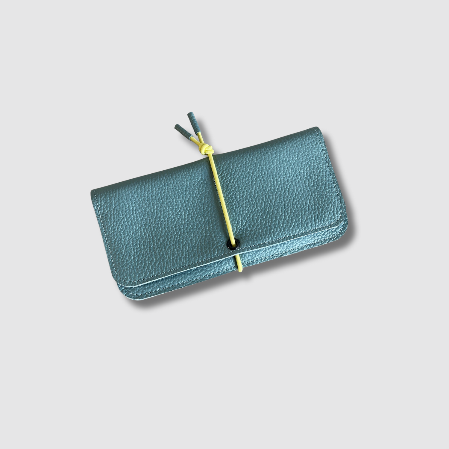 Leather Knot Wallet Wide