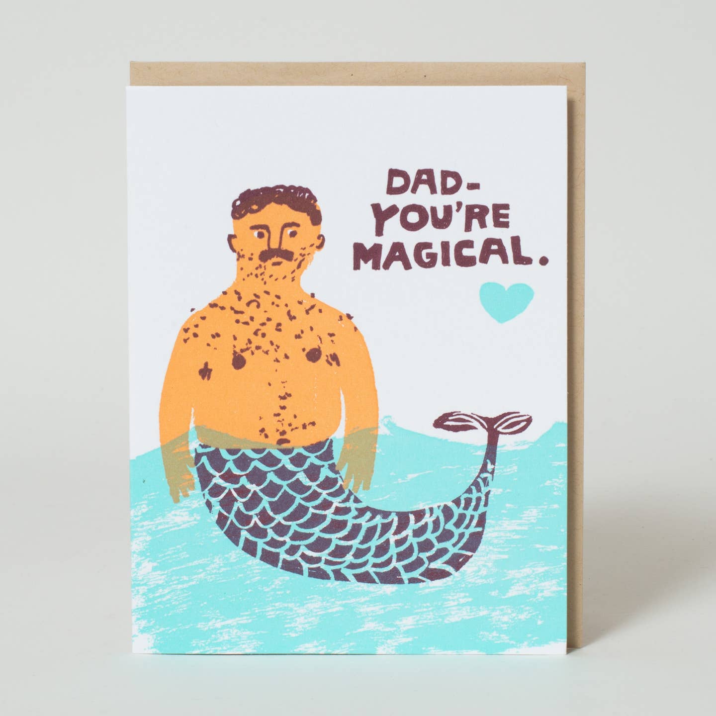Merman Funny Father's Day Card