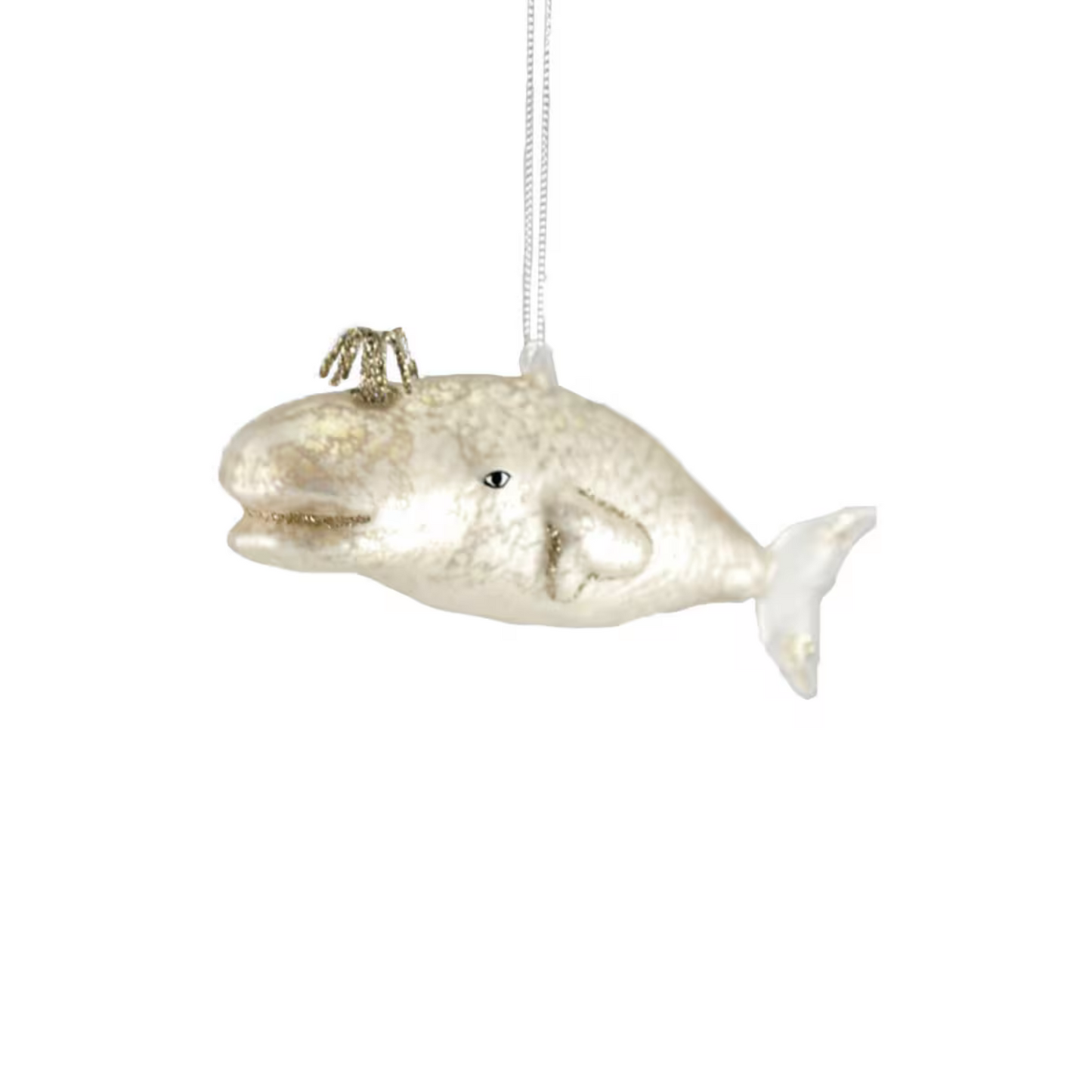 Victorian Whale Ornament - Pearl