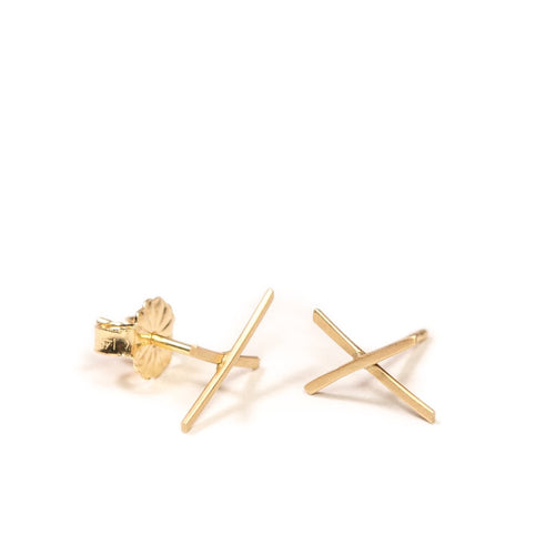 Load image 1 in gallery view. Mini "x" Stud Earring Carla Caruso
