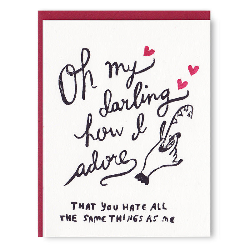 Oh My Darling Greeting Card
